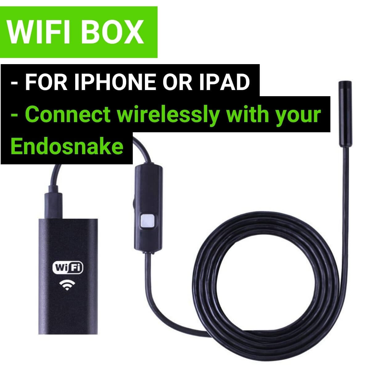 How to download and connect the inskam wifi endoscope app for iPhone 